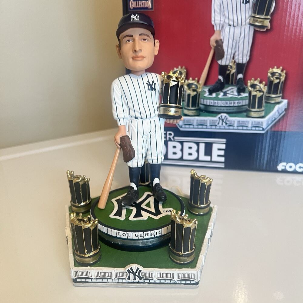 Lou Gehrig New York Yankees 6x World Series Champion Bobblehead see description